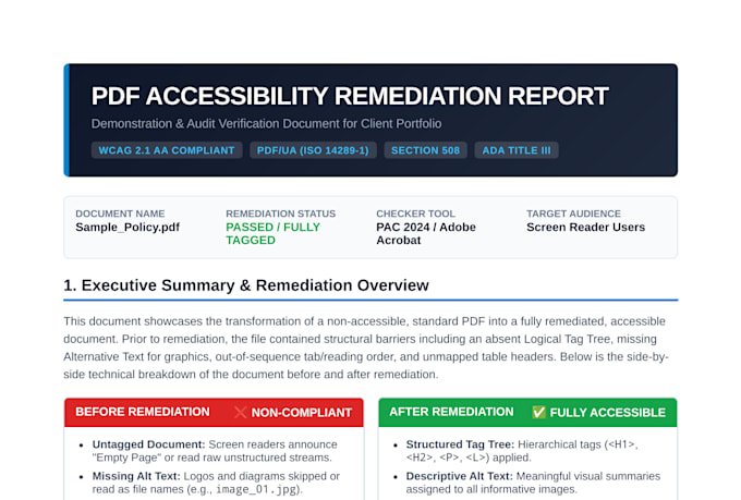 make your PDF ada and wcag accessible for 508 compliance